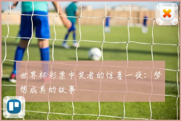 世界杯彩票中奖者的惊喜一夜：梦想成真的故事