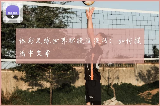体彩足球世界杯投注技巧：如何提高中奖率