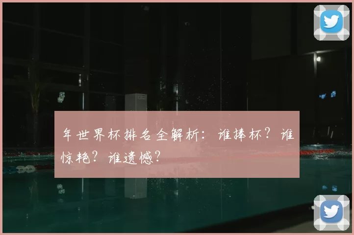 年世界杯排名全解析：谁捧杯？谁惊艳？谁遗憾？