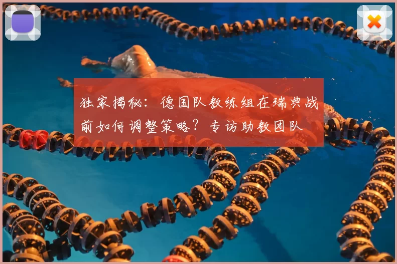 独家揭秘：德国队教练组在瑞典战前如何调整策略？专访助教团队